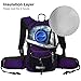 MIRACOL Hydration Backpack with 2L Water Bladder - Thermal Insulation Pack Keeps Liquid Cool up to 4 Hours – Multiple Storage Compartment – Bladder with Insulated Flow Tube, Purple