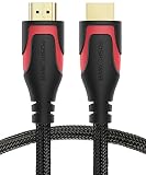 HDMI Cable - 1FT, FosPower 4K Latest Standard 2.0 HDMI Ready [UL Listed][Nylon Braided Cord] - Ultra High Speed 18Gbps - Supports 4K 2160p HDR UHD 3D HDR 1080p Ultra HD (24K Gold Plated Connector)