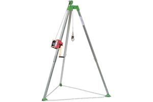 Peakworks Confined Space Kit - For Safe Access & Rescue - Includes Tripod, Man Winch & Bag - OSHA & ANSI Compliant Fall Protection - 65 ft Cable