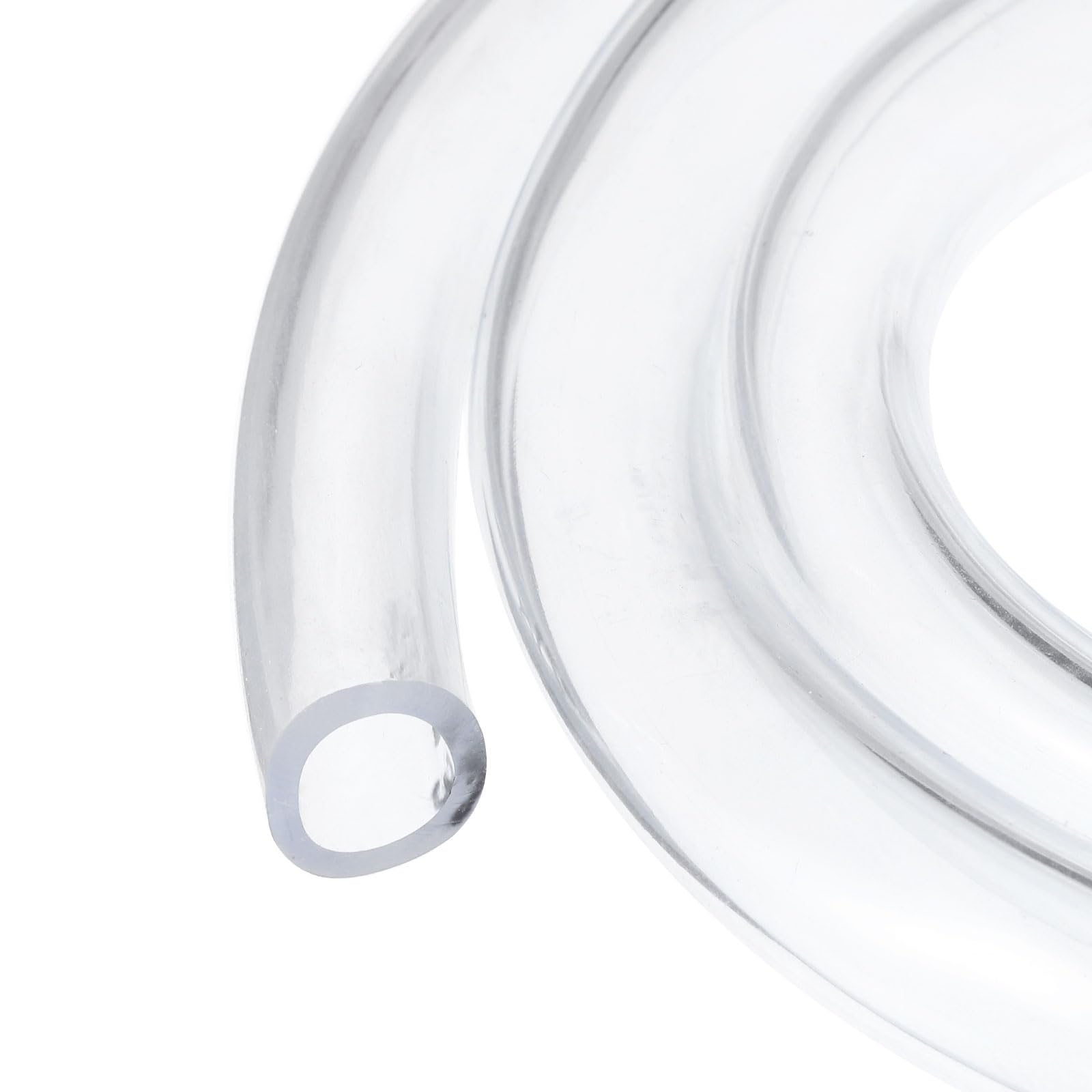 Rebower 10ft 12.7x15.9mm Clear Plastic PVC Hybrid Tubing Flexible Vinyl Tube, [for Garden Irrigation, Water Hose, Fish Tank, Aquarium] - 1/2" x 5/8"