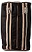 Paris Tack 3 Layer Padded Back Open Western Boot Bag, Black/Beige Trim