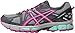 ASICS Women's Gel-Kahana 8 Trail Runner, Dark Steel/Pink Glow/Mint, 7.5 M US