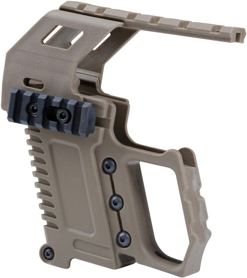 Tactical Area ABS Pistol Carbine Kit Mount W/Rail Panel for G17 G18 G19 GBB Series Accessorie-(T-R)