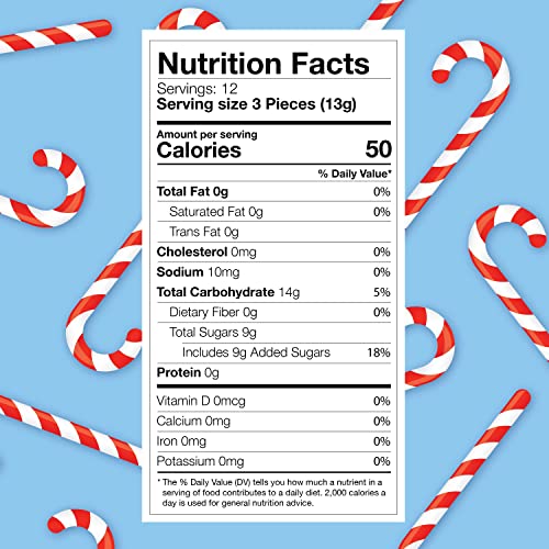 Brach's Bob's Mini Pepper Candy Canes , Mint, 35 Count (Pack of 1