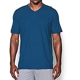 Under Armour Men's Charged Cotton V-Neck, Heron (480), XX-Large