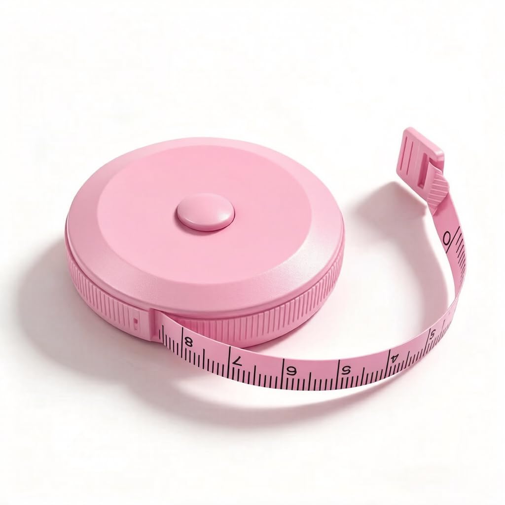 WINTAPE 2PCS Measuring Tape for Body,Soft Tape Measure for Body Sewing Fabric Tailor Cloth Craft Measurement Tape，60 Inch/1.5M Pink Retractable Dual Sided Measure Tape Set (Pink)