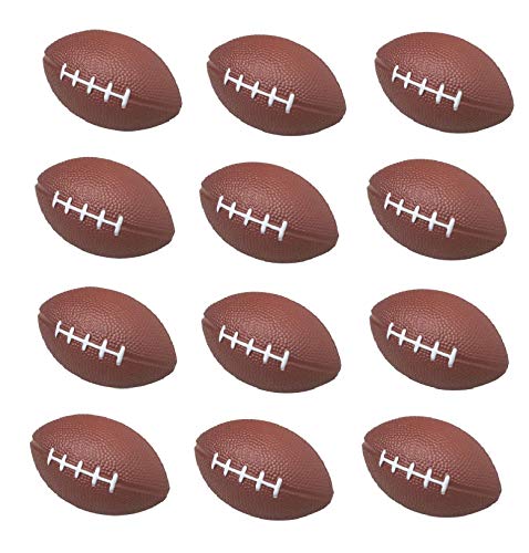 J&J's ToyScape Mini Foam Football 4" x 2.5" (Pack of 12) Mini Foam Squeeze Ball, Foam Squeeze Sports Ball Toy for School Carnival Reward, Football Party Favors - Thumbnail 6