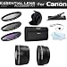 Deluxe All In Lens Kit For CANON VIXIA HF R82, HF R80, HF R800, HF R700, HF R72, HF R70 Camcorder Includes HD .43x Wide Angle Lens + 2.2x Telephoto Lens + 3 Piece Filter Kit (UV, CPL, FLD) + Much More