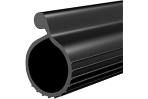 Symyda Garage Door Seal P Bulb – 10.2Ft Flexible Weatherproof TPE Seal for Drafts, Noise Reduction and Saves Energy, Easy DIY Installation, Temperature Resistant, Fits Single Channel Garage Door