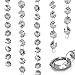 PDTXCLS Sudopo XGpie 16.4Ft Clear Crystal Glass Beads Lamp Chain Chandelier Decoration for Wedding Home and DIY Craft Jewelry Making