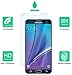 [2-Pack] Samsung Galaxy Note 5 Screen Protector, Dmax Armor [Tempered Glass] Anti-Scratch, Anti-Fingerprint, Bubble Free, Ultra-clear