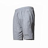 Wate Men's Sports Cotton Shorts with Pockets for Exercise Workout Running Cycling Basketball Yoga