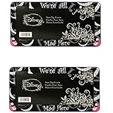 Cheshire Cat We're All Mad Here Disney Auto Car Truck SUV Vehicle Universal-fit License Plate Frame - Plastic - PAIR