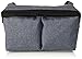 Bugaboo Stroller Organizer, Blue Mélange - Compatible with Any Stroller - Attaches to The Handlebar or Behind The Seat, Converts into a Diaper Bag Tote