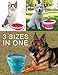 Large Foldable Pail Bucket Collapsible Buckets Multi Purpose for Beach, Camping Gear Water and Food Jug, Dog Bowls, Cats, Dogs and Puppys, Camping and Fishing Tub, (2 Gallons)
