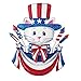 Collections Etc 4th of July Patriotic Hand-Painted Cat Door Decor