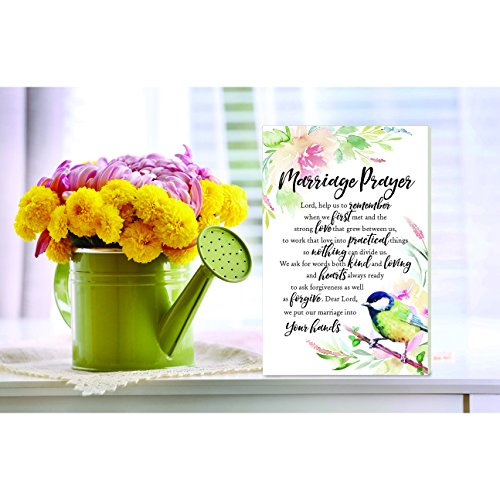 Dexsa Marriage Prayer Woodland Grace Series 6" x 9" Wood Plaque with Easel