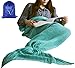 heartybay Crochet Mermaid Tail Blanket for Adult, Super Soft All Seasons Sleeping Mermaid Blanket (71