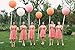 Fonder Mols Rose Gold Giant Round Balloons with Tassels Garland Tail for Wedding Baby Shower Event & Party Supplies (Set of 2, 36 inch)