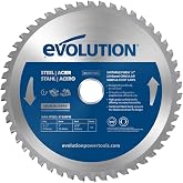 Evolution M210TCT-50CS | 8-1/4" 50T Mild Steel and Ferrous TCT Metal Cutting Saw Blade | 1" Arbor | Made in Japan | High Performance Cold Cut Blade | Compatible with Evolution S210CCS Circular Saw