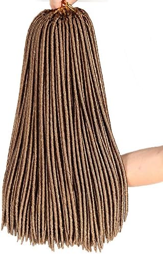 Saisity 18" (6 Packs) Faux Locs Crochet Hair Dreadlocs Braiding Hair Synthetic Hair (#27)