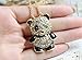 Cute Vintage Rhinestone Panda Love Sweater Chain Necklace Pendant