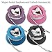 MAIRUI Wired Earbud Case 4 Pack Earphone Headphone Cord Organizer Earbuds Wrap Soft Silicone Magnetic Holder Storage Tangle Free Cable Winder(Purple/Pink/Blue/Black)