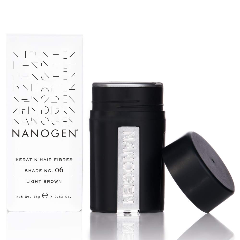 Nanogen Hair Fibres, 15 g, Light Brown