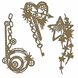 Grunge Corner Set - Laser Cut Chipboard - 3 Piece Set