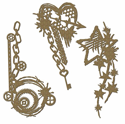 Grunge Corner Set - Laser Cut Chipboard - 3 Piece Set