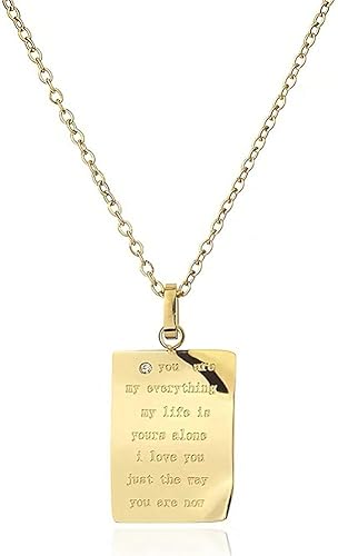 Amazon La Hazel ネックレス レディース ペンダント 金属アレルギー対応 ゴールド ネックレス ギフトボークス付き 高級 ロング ペンダント Y字 誕生日 記念日 結婚式 アクセサリー ジュエリー タイプe ドッグタグ型 ネックレス 通販