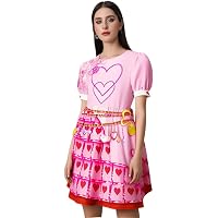 Mukola Kids Rise Red Costume - Girls Bridget Princess Skater Dress For Halloween & Cosplay