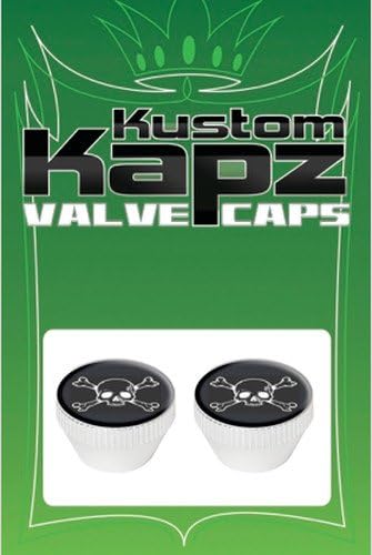 Kustom KapzKUSTOM KAPZ SKULL AND BONES VALVE CAP tire wheel truck custom stem bike motor