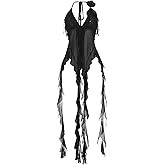 FlyCC Womens Sleeveless Backless Going Out Crop Tank Top Sexy Asymmetrical Ruffle Flowy Trendy Summer Tops Outfits