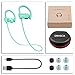 Wireless Bluetooth Headphones, Wireless Sports Earphones with Mic, Stereo Earbuds with Bass, Noise Cancelling Headsets, Portable Waterproof Running Earphones 8 Hour Battery for Men Women, Mint-green