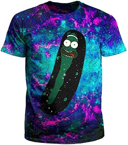 GIGA COOL Womens Mens Space Pickle Rick and Morty 3D Summer Tops Tees Clothing T-Shirt