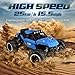 allcaca Remote Control Car Terrain RC Cars 2.4GHz High-Speed Electric Remote Control Off Road Monster Truck, 1/16 Scale RC Off-Road Vehicle 4WD RC Stunt Car for Kids, Blue