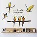 SWORNA Nature Series SN-60 6 Macaw Parrot Vinyl Removable DIY Wall Art Mural Nursery Sticker Decor Decal for Baby Kids Girl Bedroom Playroom Bathroom Kindergarten Living Room Classroom 29
