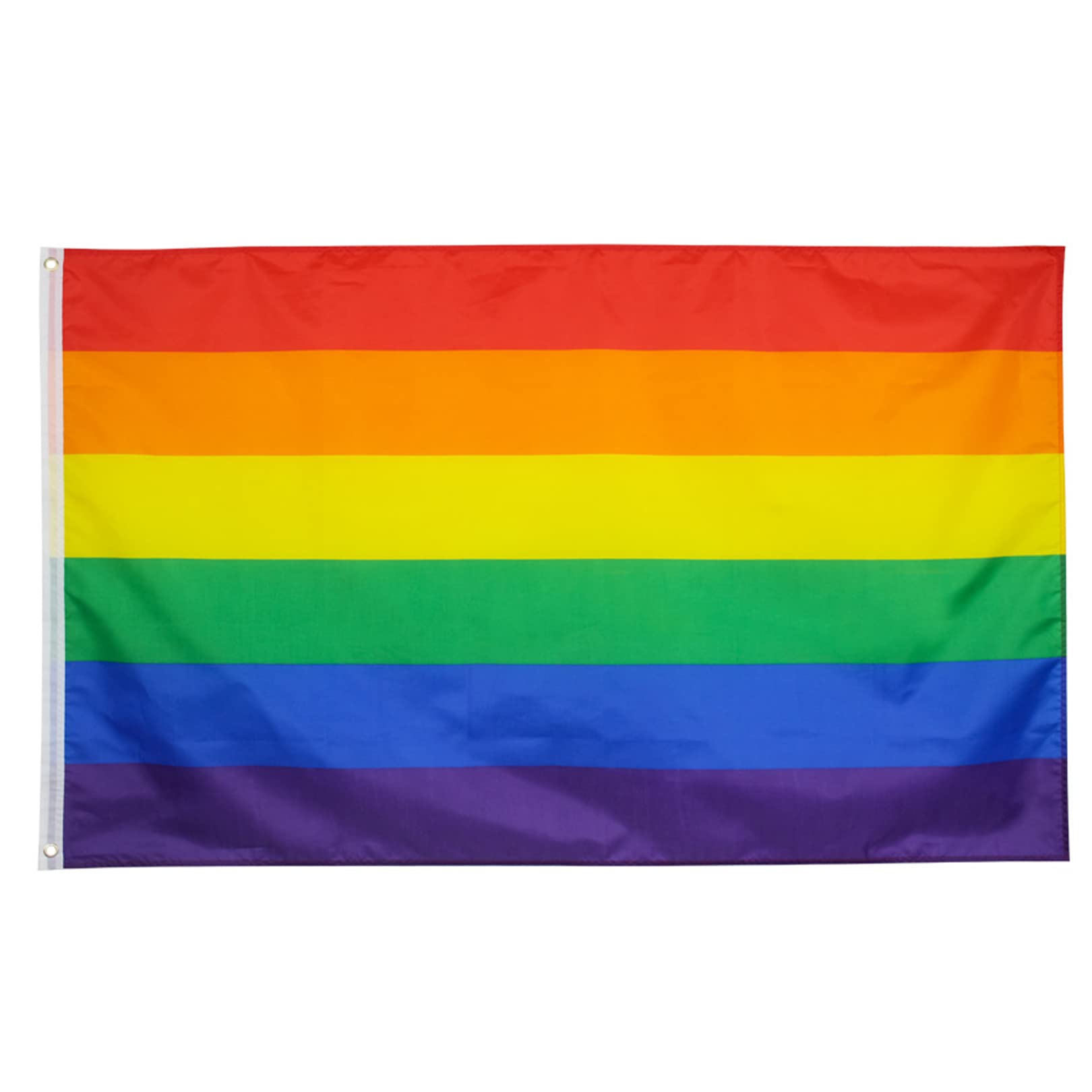 5ft X 3ft Gay Pride Rainbow Flag - Large Pride Flag for Parade Festivals and Celebrations Outdoor and Indoor Accessories