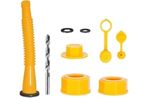 JIEPRO Gas Can Spout Replacement Kits with Flexible Pour Nozzle for Most 1/2/5/10 Gal Oil Cans (1 Kit)