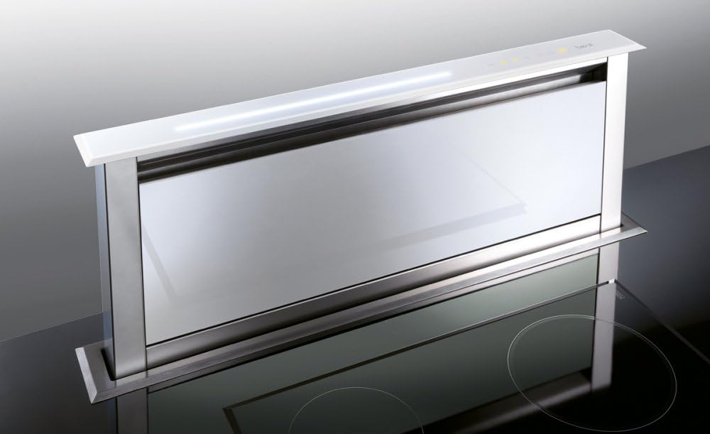 Best Downdraft 900 Lift EM Tischhaube externer Motor Glas weißŸ 90cm