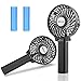 OPOLAR Handheld Portable Battery Operated Personal Fan with Strong Airflow, Small Rechargeable USB Fan with 2200mAh Battery,3 Settings, Foldable Design for Travel Home and Office Makeup Use - Two Pack