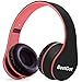 G-Galice Kids Headphones for Boys School Adults with Microphone Volume Control with Removable Audio Cable Black&Red
