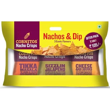 Cornitos Nachos with Salsa Combo Big, 230 g