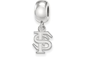LogoArt Logo Art Sterling Silver Florida State Seminoles XS Dangle Bead Charm