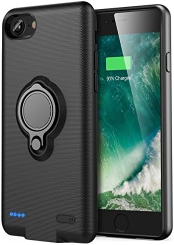 iPhone 6 Plus/6s Plus Battery Case - Veemyha Premium 7200mAh Wireless Extended Battery Portable Rechargeable Power Bank for iPhone 6 Plus&amp;6s Plus&amp;7Plus (5.5 Inch) - Black