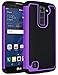 Geviaho Fotosuncy Compatible for LG K10 2016 Case, Drop Protection Hybrid Dual Layer Armor Protective Case Purple