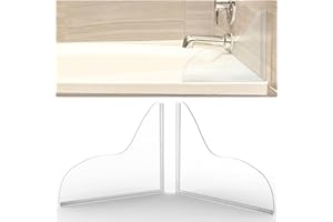 2Pcs Shower Splash Guard,Self-Glue Shower Splash Guard for Bathtub, Integral Molding Bathtub Shower Splash Guard,Keep Water i