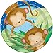 Boy Monkey Baby Shower Dinner Plates, 8ct