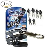 Coolcycling 6 Pack Zipper Replacement Universal Zipper Repair Kit Universal Zipper Head Zipper Tool